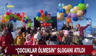 Çocuklar gazzeli akranları için balon uçurdu!