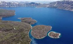 NEMRUT KRATERİ’NİN HAVADAN EŞSİZ GÖRÜNTÜSÜ