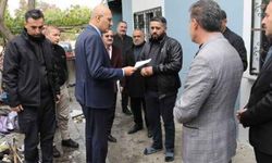 İpekyolu Kaymakamı'ndan evi yanan aileye destek sözü