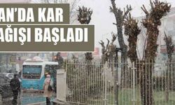 Van’da kar yağışı başladı