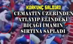 Korkunç saldırı! Cemaatin üzerinden atlayıp elindeki bıçağı imamın sırtına sapladı