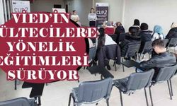 VİED’in mültecilere yönelik eğitimleri sürüyor