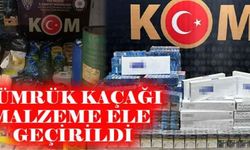 Gümrük kaçağı malzeme ele geçirildi