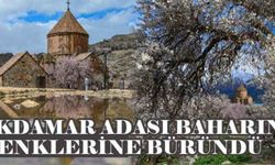 Akdamar Adası baharın renklerine büründü