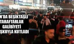 Van’da Beşiktaşlı taraftarlar galibiyeti coşkuyla kutladı