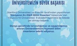 Van Yüzüncü Yıl Üniversitesi’nden dev başarı!