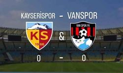 Kayserispor - Vanspor maçı başladı!