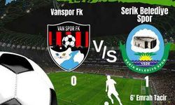 Vanspor FK- 0 Serikspor -1