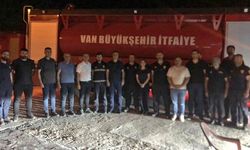 Van Büyükşehir Belediyesi Eşbaşkanları Şedal ve Zeydan yangın bölgesinde