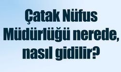 Çatak Nüfus Müdürlüğü nerede, nasıl gidilir?