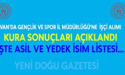 Van’da Gençlik ve Spor İl Müdürlüğü’ne 122 İşçi Alımı: Kura Sonuçları Açıklandı