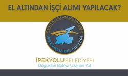 Van İpekyolu Belediyesinden adrese teslim iş ilanı