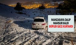 Van’da manzara izlemeye çıktı, saatlerce mahsur kaldı