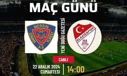 YENİ MERSİN İDMANYURDU FUTBOL A.Ş. - ÇİMENTAŞ ELAZIĞSPOR CANLI İZLE