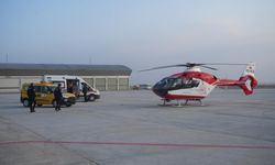 1 günlük bebek, Van üzerinden ambulans helikopterle Ankara’ya sevk edildi