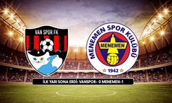 İlk yarı sona erdi: Vanspor- Menemen FK 1-0