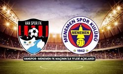 Vanspor- Menemen FK maçının ilk 11’leri açıklandı