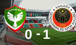 Amedspor - Gençlerbirliği Maçı İlk Yarı Tamamlandı