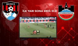 Vanspor- Diyarbekirspor İlk Yarı Sona Erdi: İki takımda Gol Bulamadı!