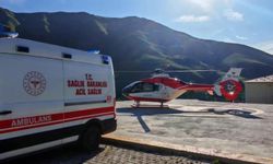 Yaşlı hasta helikopter ambulansla Van’a sevk edildi