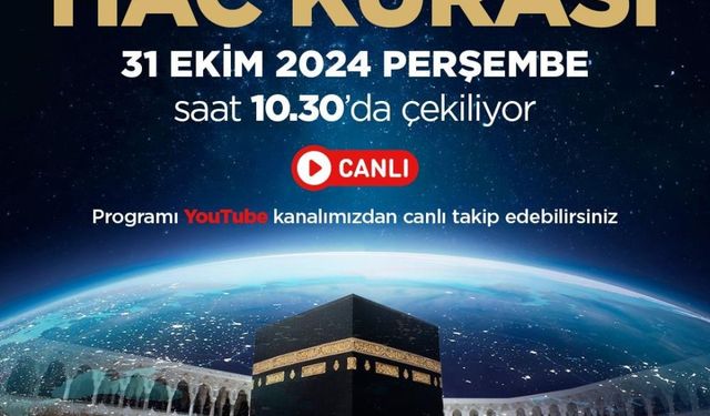 2025  yılı haç kurası yarın noter ve basın huzurunda gerçekleştirecek.