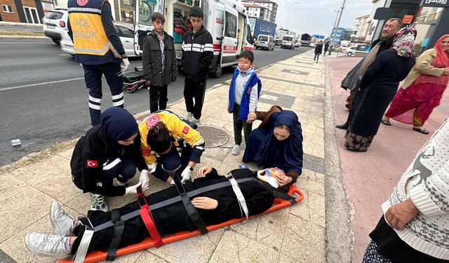 Aksaray’da Trafik Kazası: 2 Çocuk Yaralandı