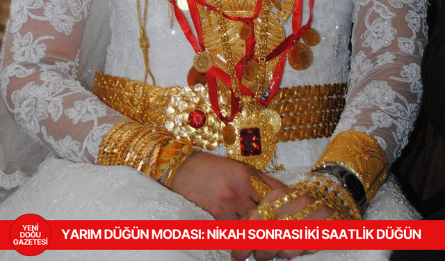 Yarım düğün modası: Nikah sonrası iki saatlik düğün