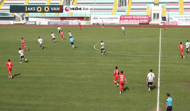 Vanspor - Aksarayspor Maçı 0-0 Tamamlandı, Rövanş Uzatmalara Gitti