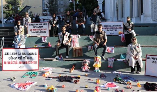 Van'da Gazze için anlamlı görüntüler