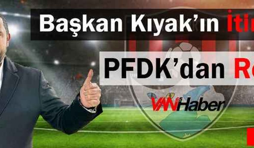 Vanspor’un TFF’ye yaptığı itiraz red edildi!