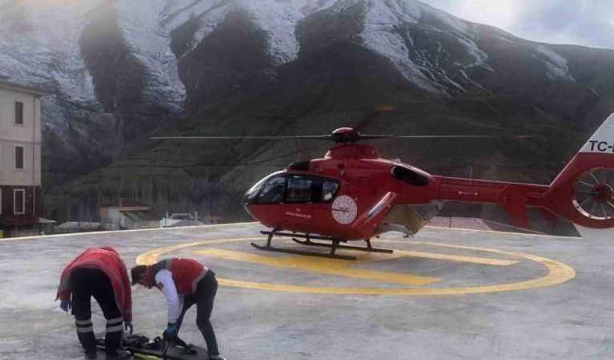 Ambulans helikopter 2023 yılında 164 hasta taşıdı!