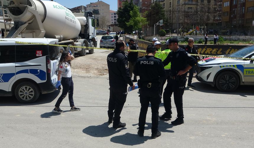 Beton mikserinin çarptığı yaşlı adam hayatını kaybetti